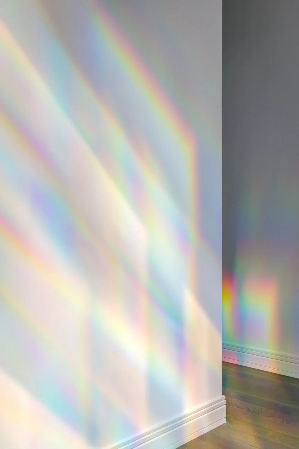 Rainbow art installation by artist Kimsooja for Sutton 78 exhibition in New York