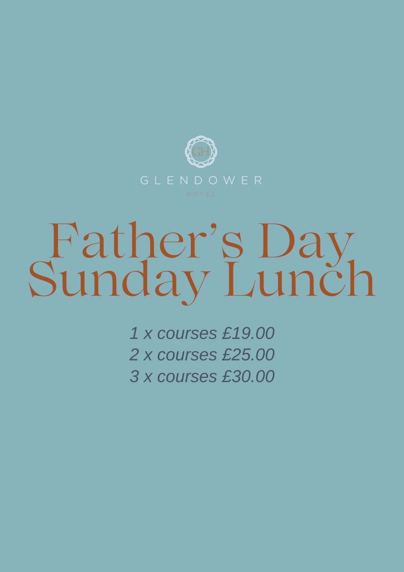 Treat Dad this Father&rsquo;s Day at the Glendower Hotel 🥰🍴

✨ Father&rsquo;s Day 2026 Menu
&bull; 1 Course &ndash; &pound;19.00
&bull; 2 Courses &ndash; &pound;25.00
&bull; 3 Courses &ndash; &pound;30.00

A children's menu will also be available o