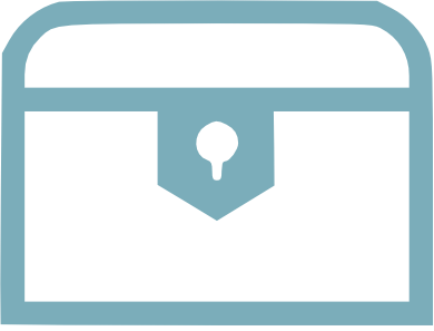 A close-up of a cash box with a keyhole on the front.