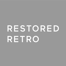 Gray background with white text reading "Restored Retro"