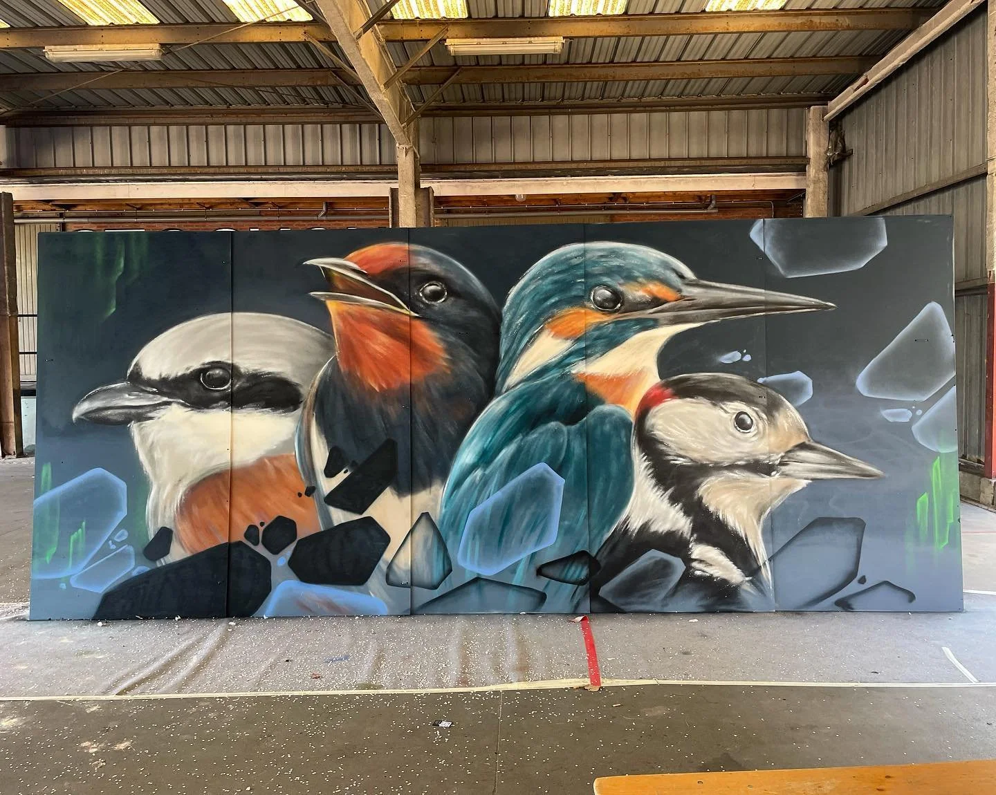 Just another boyband :) Few hour speed painting at the @alphenartevent last weekend.