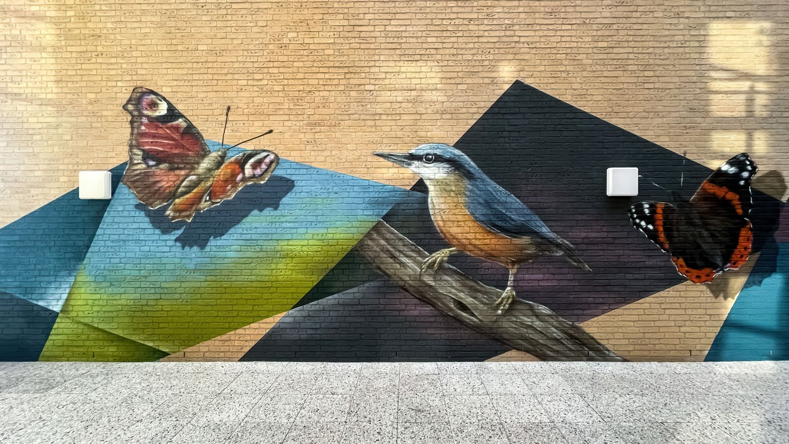 Muurschildering gevel - natuur