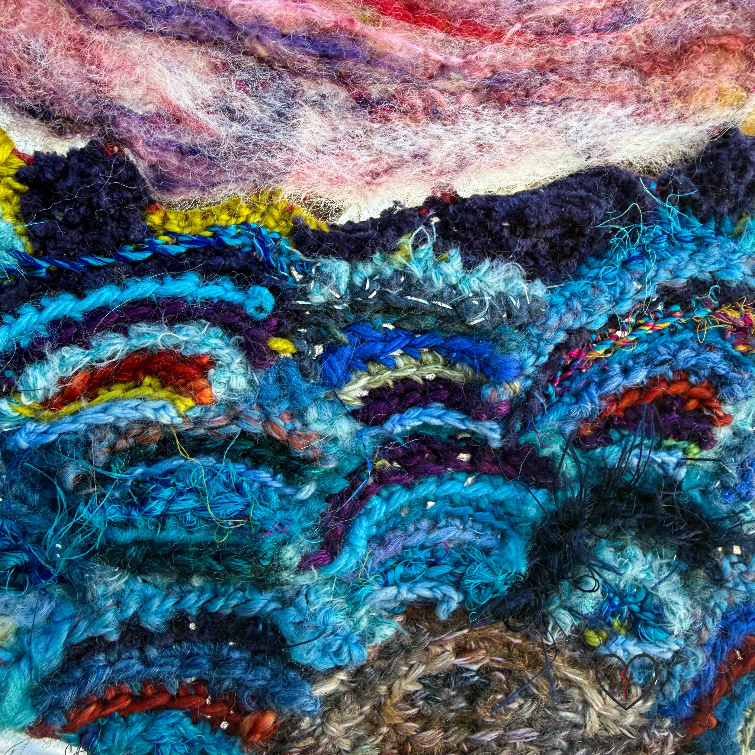 •	Sol Cycle Summer dense fiber texture close-up