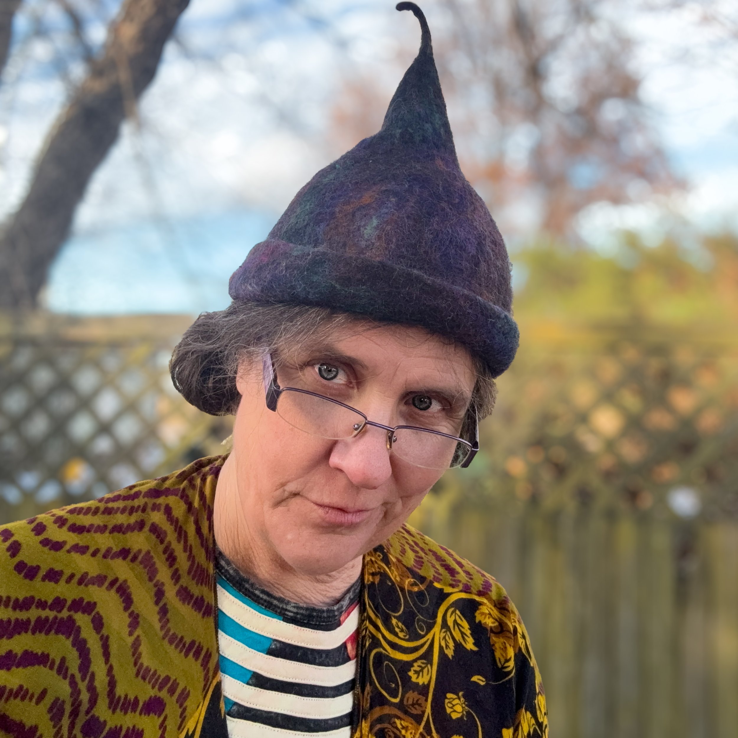 The Shadow Apprentice - Trainee Witch Hat - Wet-Felted Wool - 2025