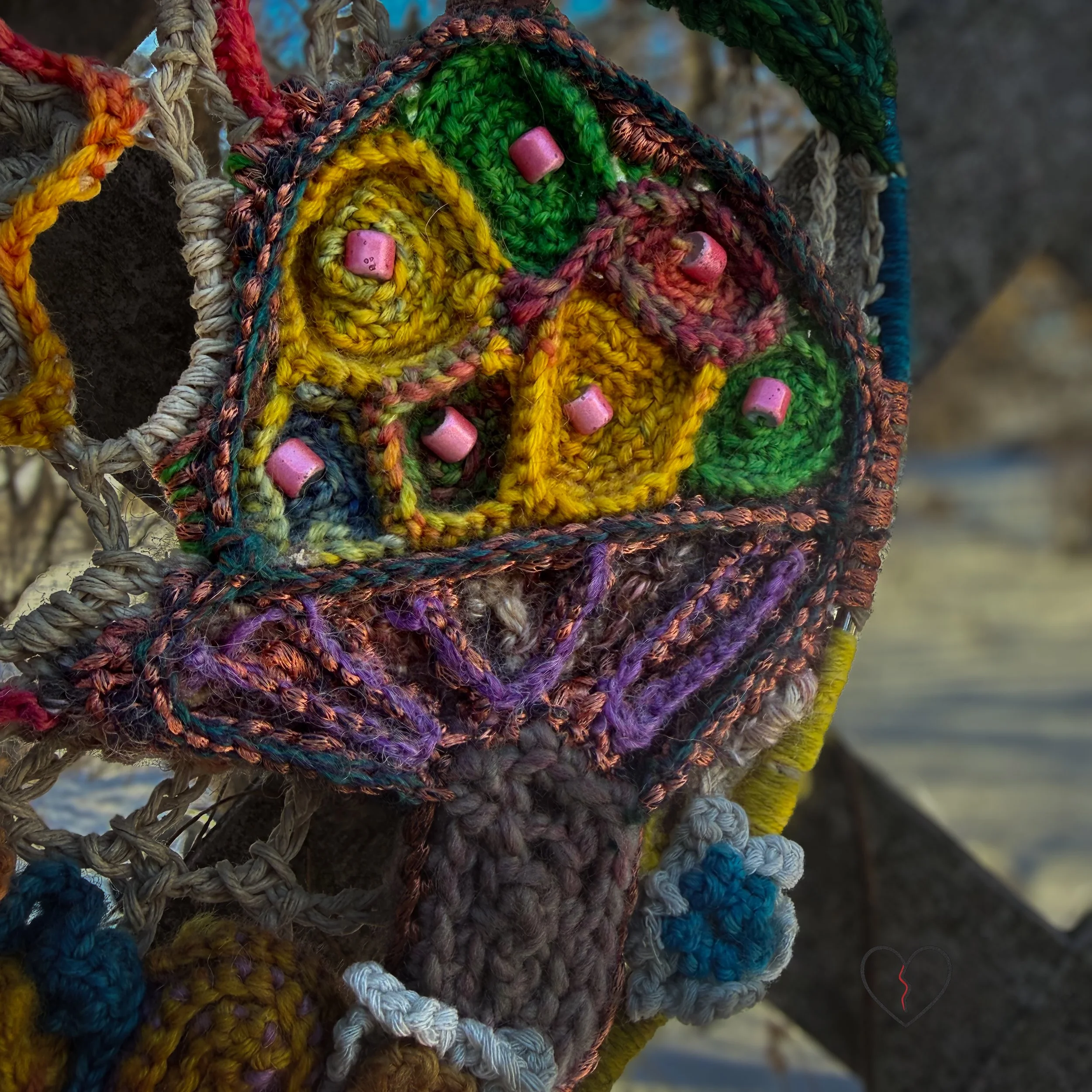 Sol Cycle Spring floral fiber texture close-up