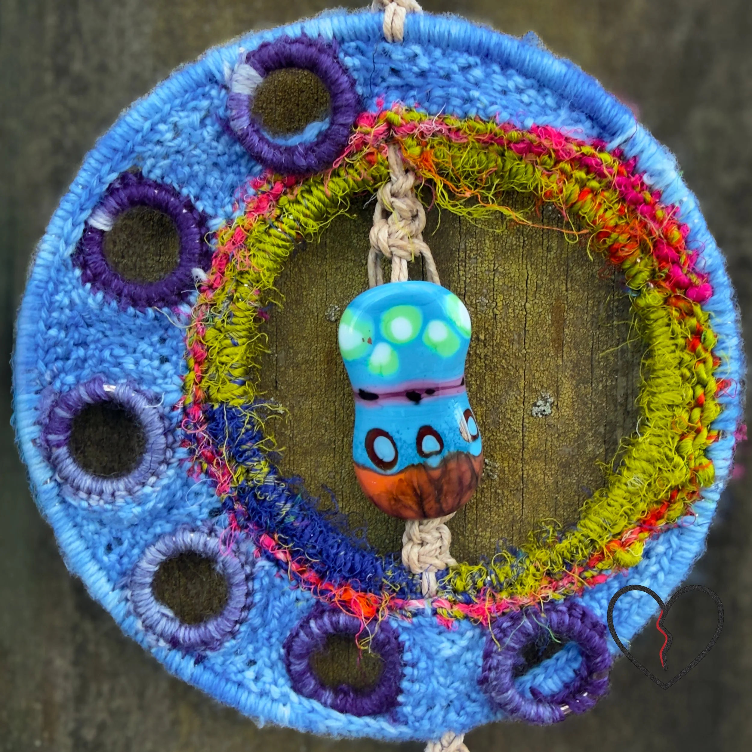 Crescent Gate - Freeform Crochet Dreamcatcher