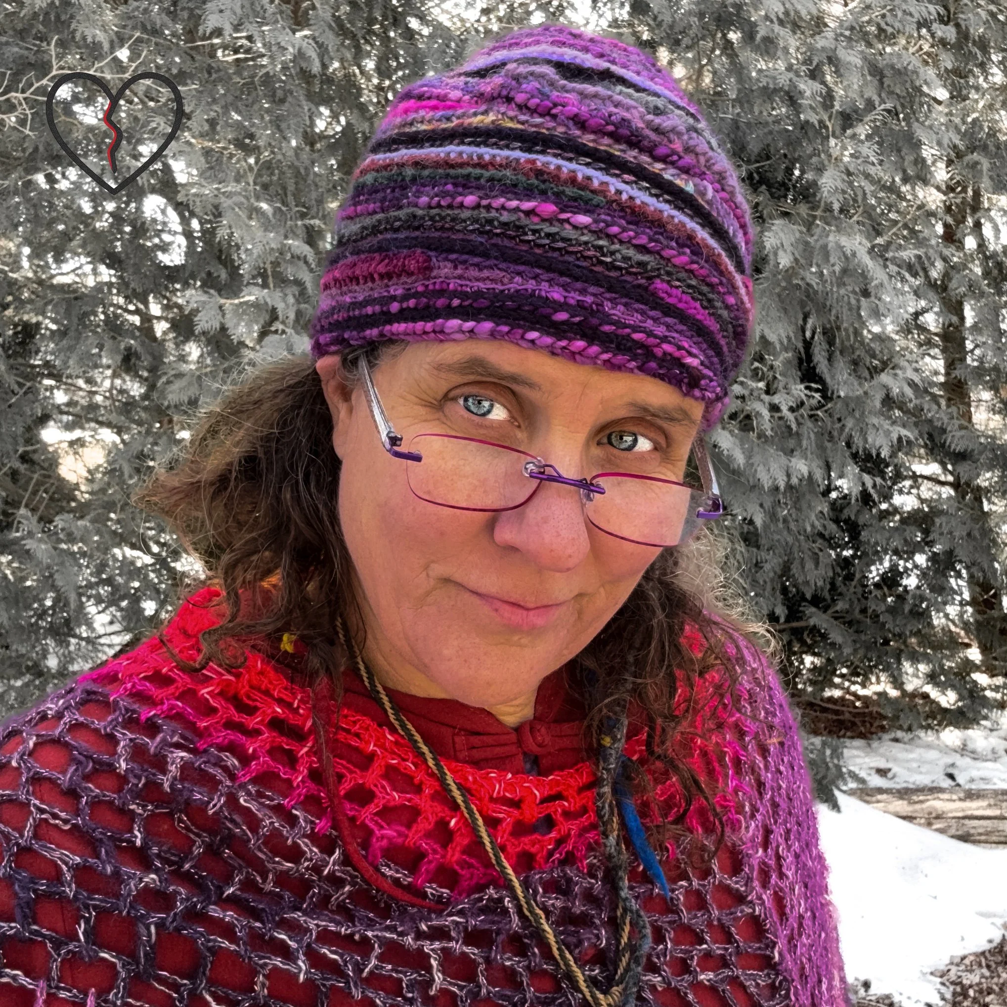 Purple Tornado | One-of-a-Kind Freeform Crochet Hat (2023)