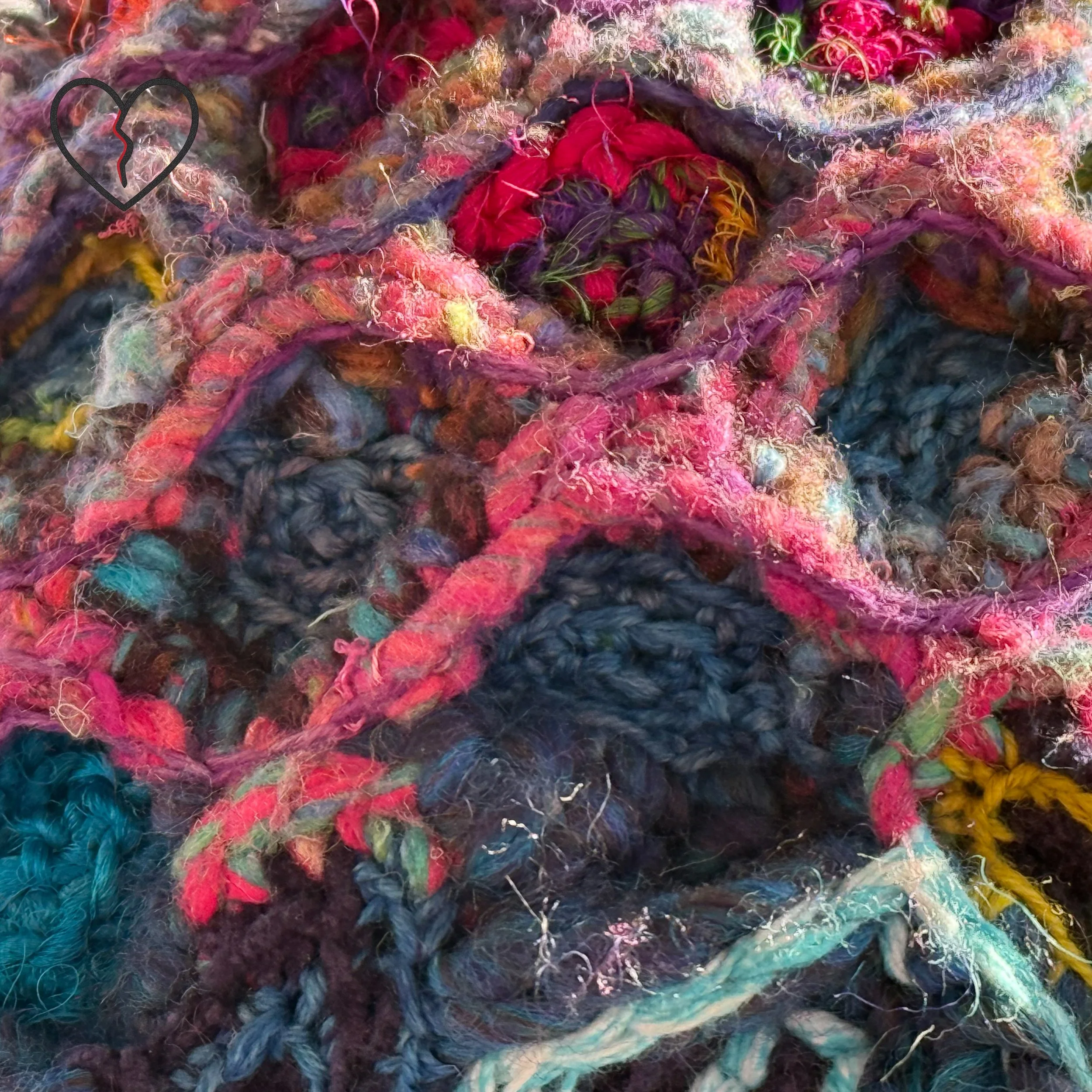 Ultra close fiber texture showing dimensional stitching and color blending