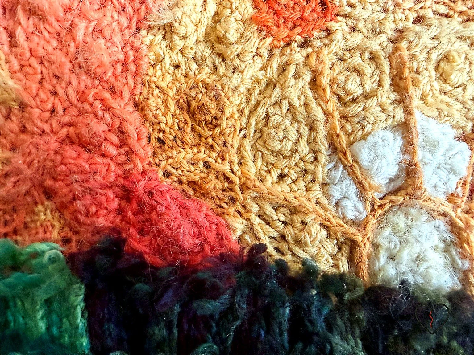 Risen layered fiber landscape texture