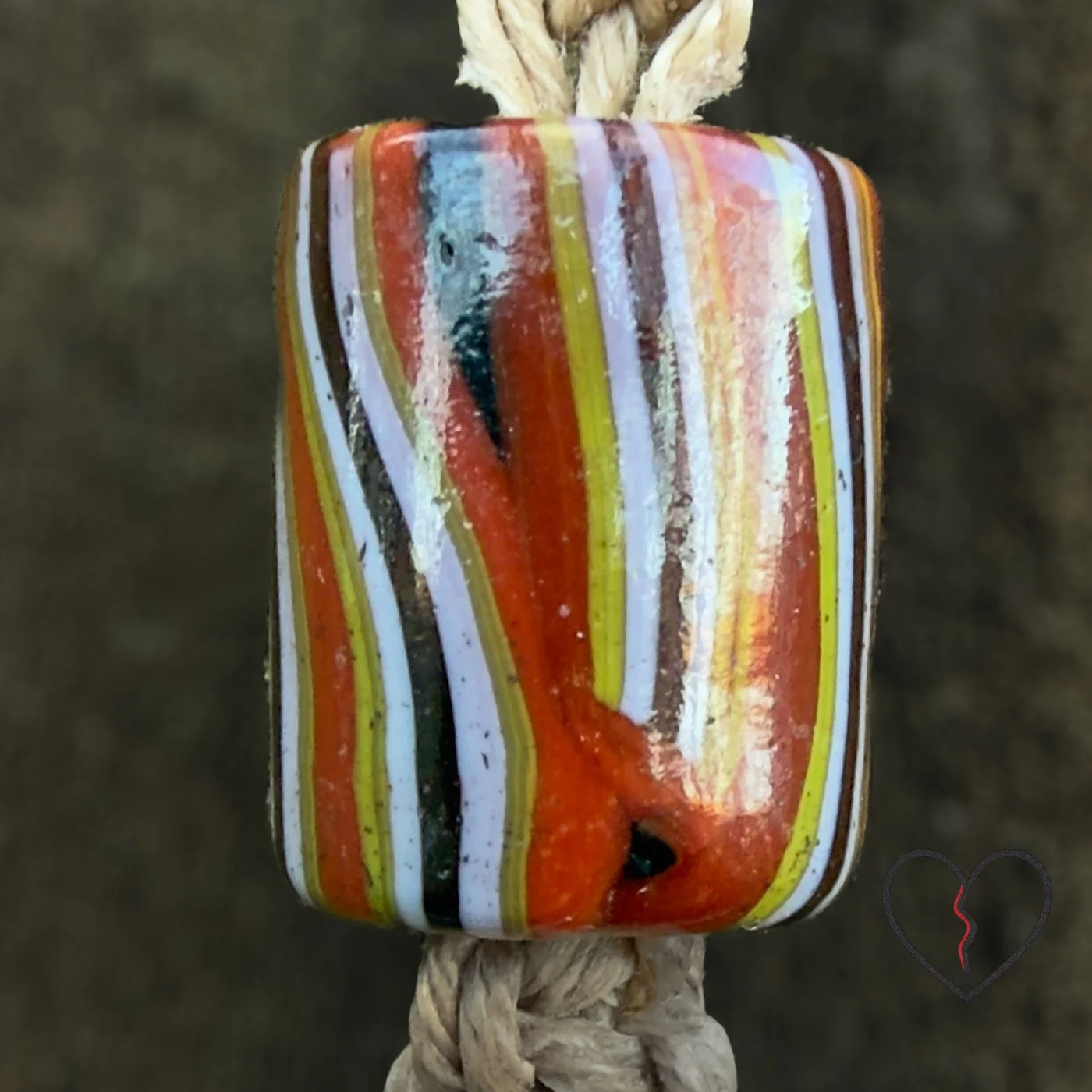 Blue crescent moon dreamcatcher with watchful eye bead and trade beads.