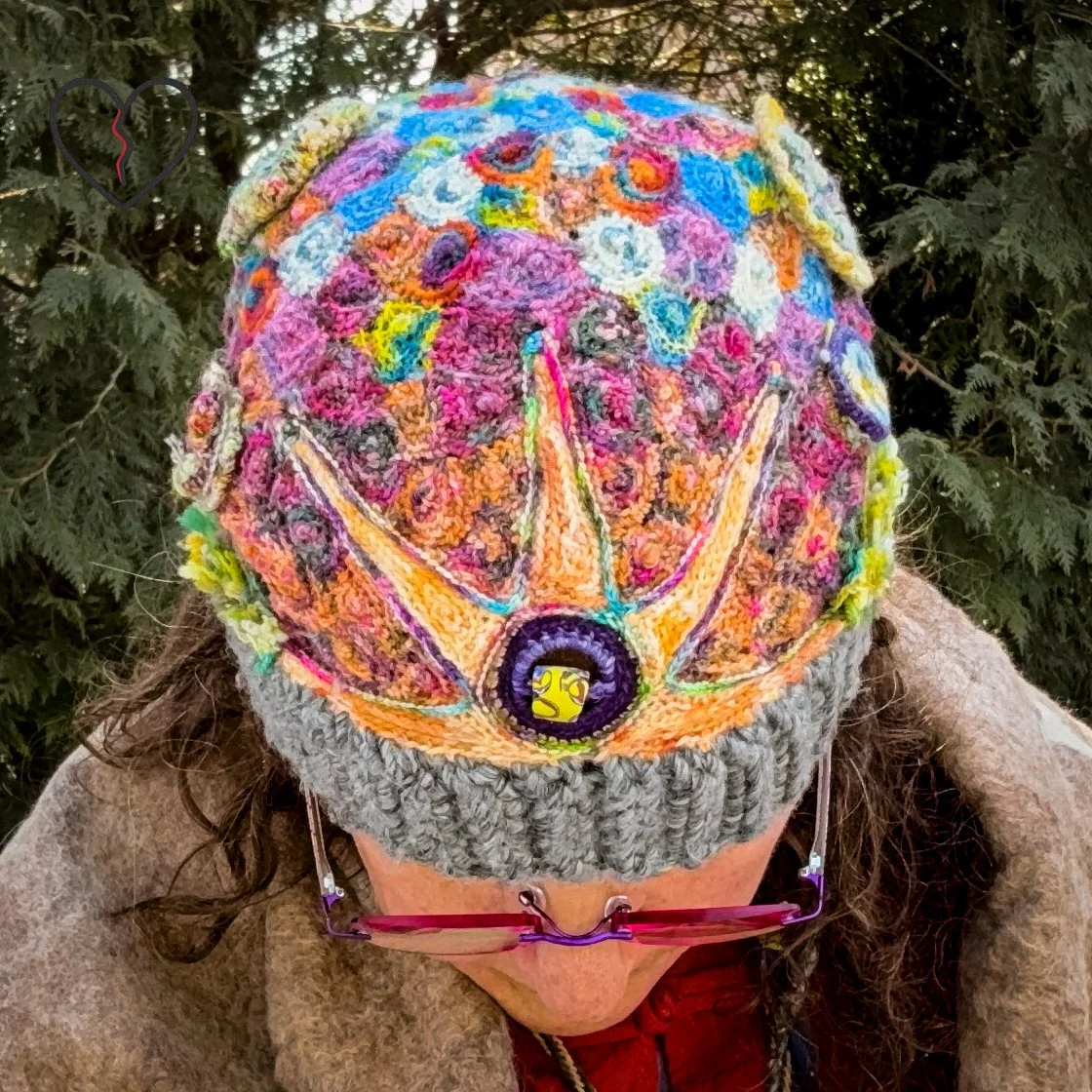 Top view of Mother’s Garden highlighting radiant sun center and circular energy pattern