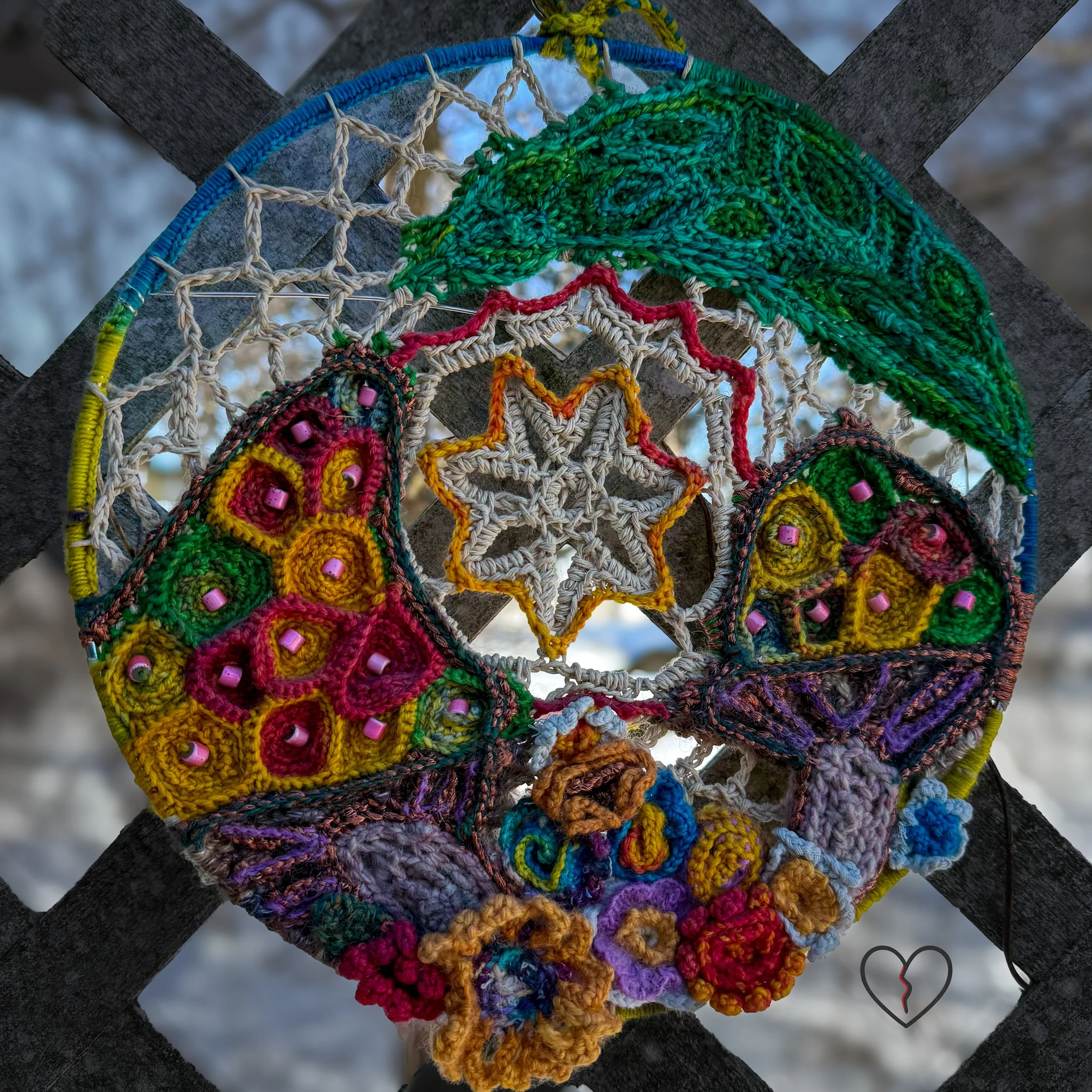 Sol Cycle Spring seasonal fiber artwork