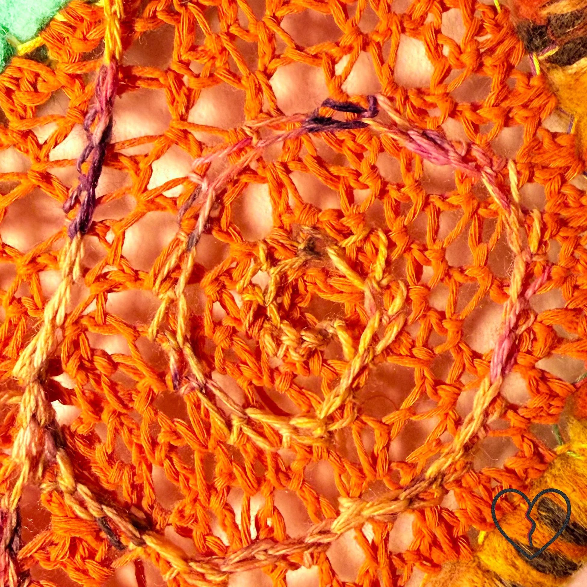 Temporal Arrest is a one of a kind 2024 mixed technique wool art sculpture by Kristi Yapp exploring emotional immobilization, grief, and the passage of time through symbolic fiber construction.