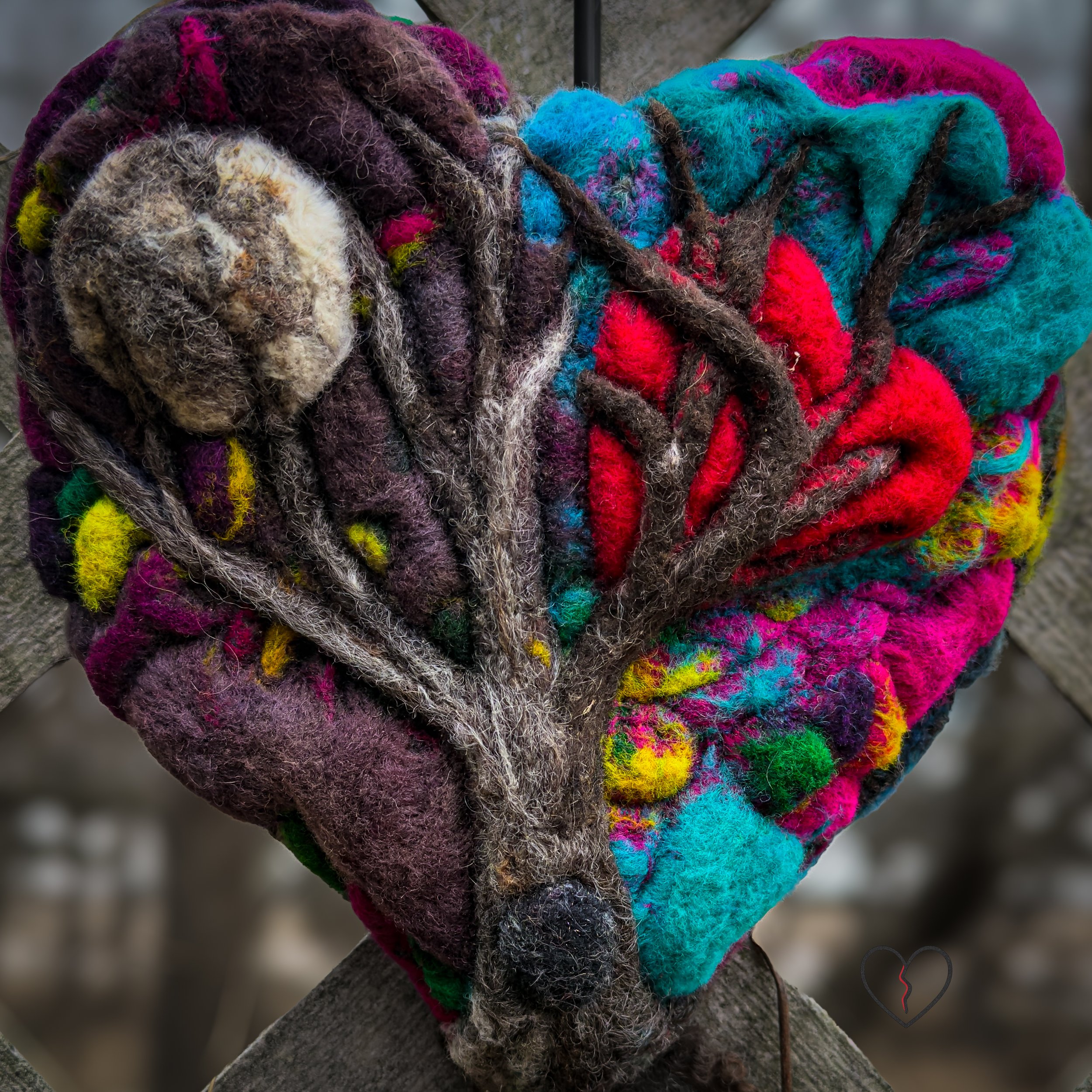 One-of-a-kind fiber art exploring duality and endurance