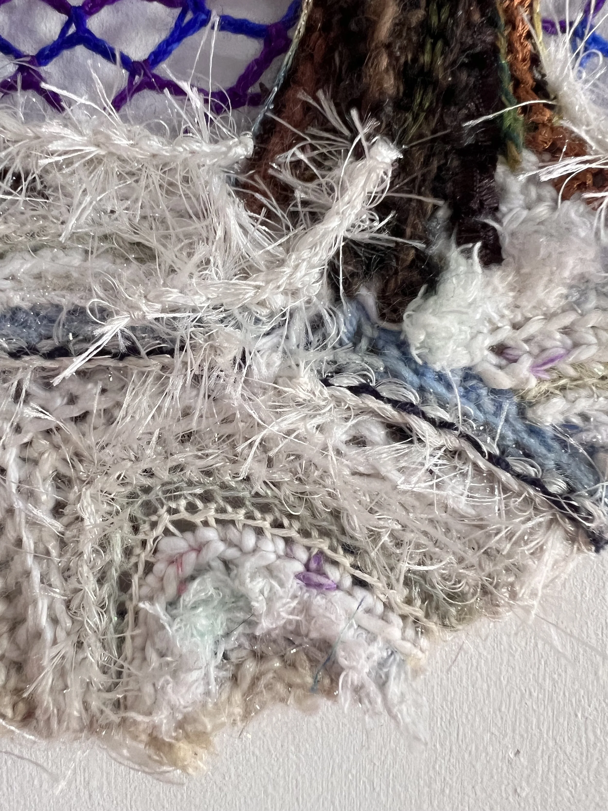 Sol Cycle Winter seasonal crochet artwork