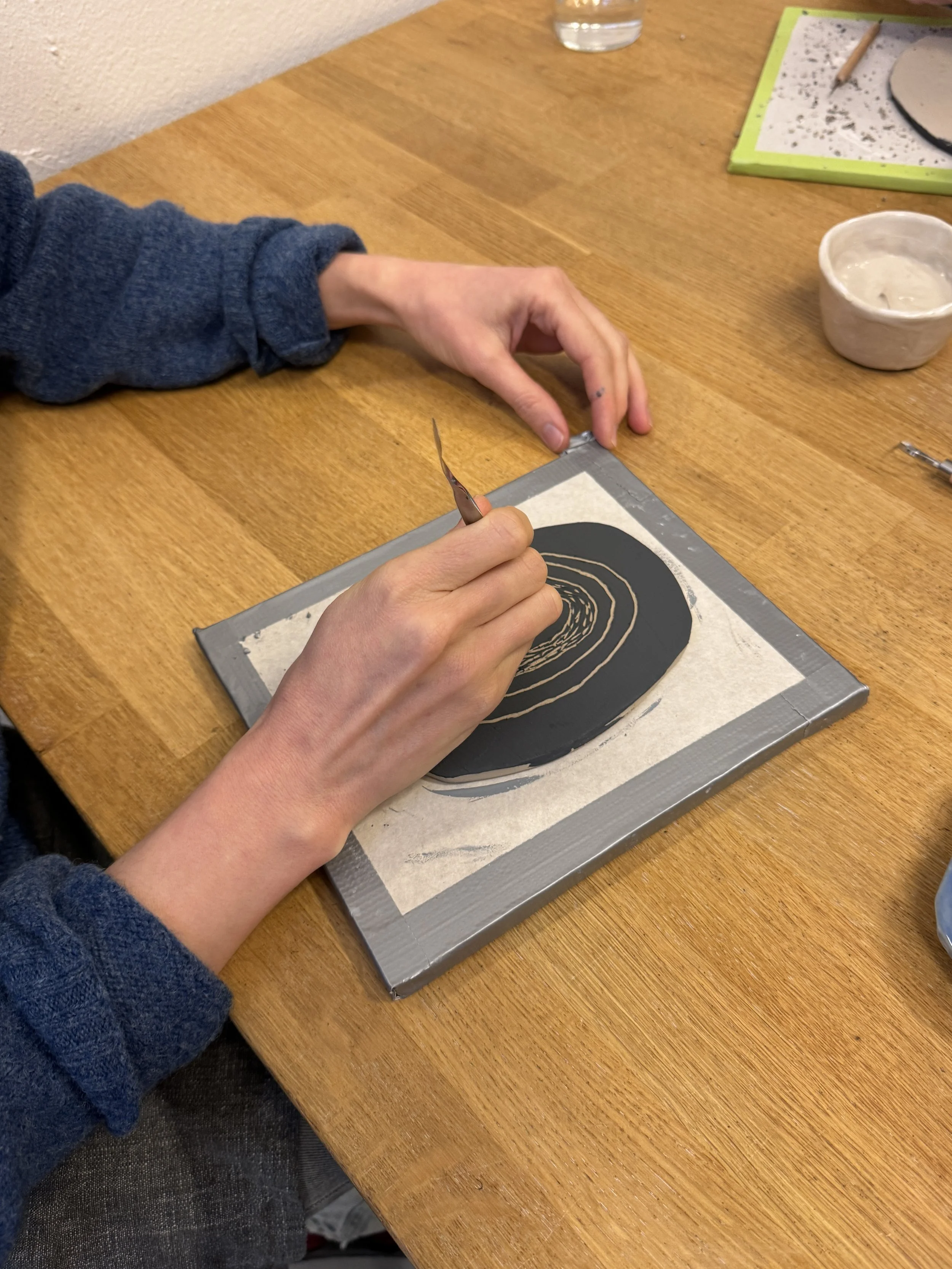 Sgraffito and inlay workshop