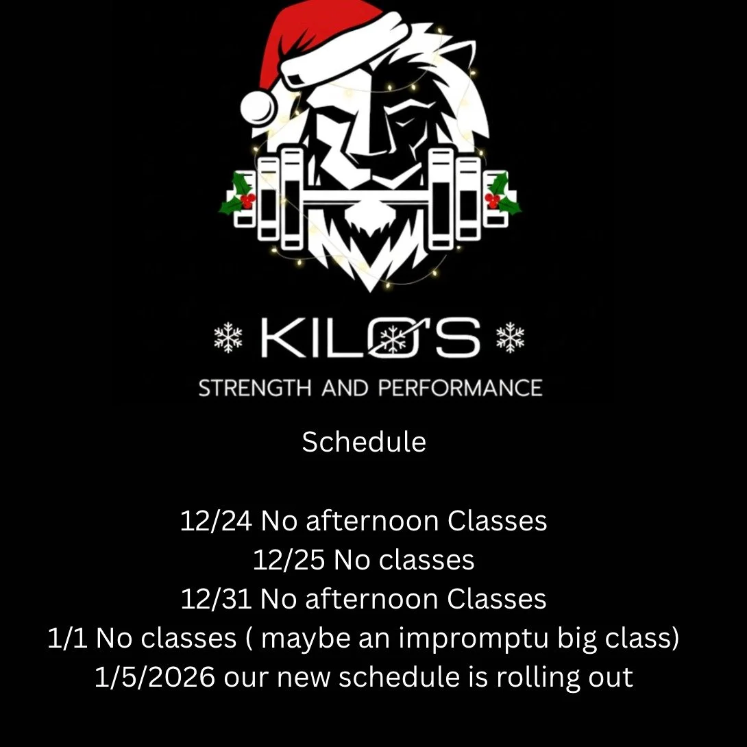 And just like that, 2025 is almost over.

Here is our latest schedule updates for the holiday season.

Just maybe we will have a huge fitness fun class on New years Day. Could be fun, just sayin- Let us know if you'd show for this