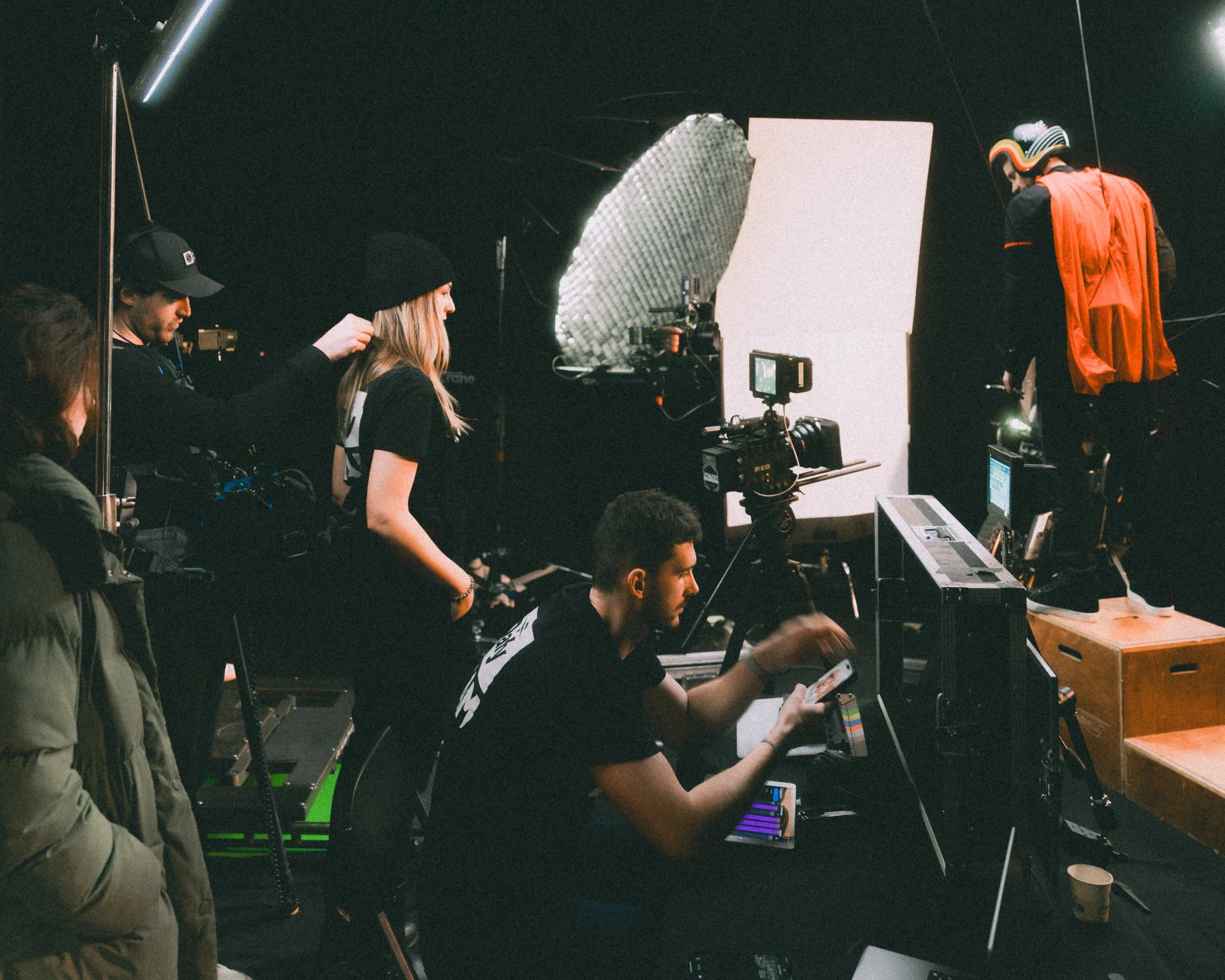 Prise de son et coordination sur un tournage publicitaire MotoGP à Lyon.