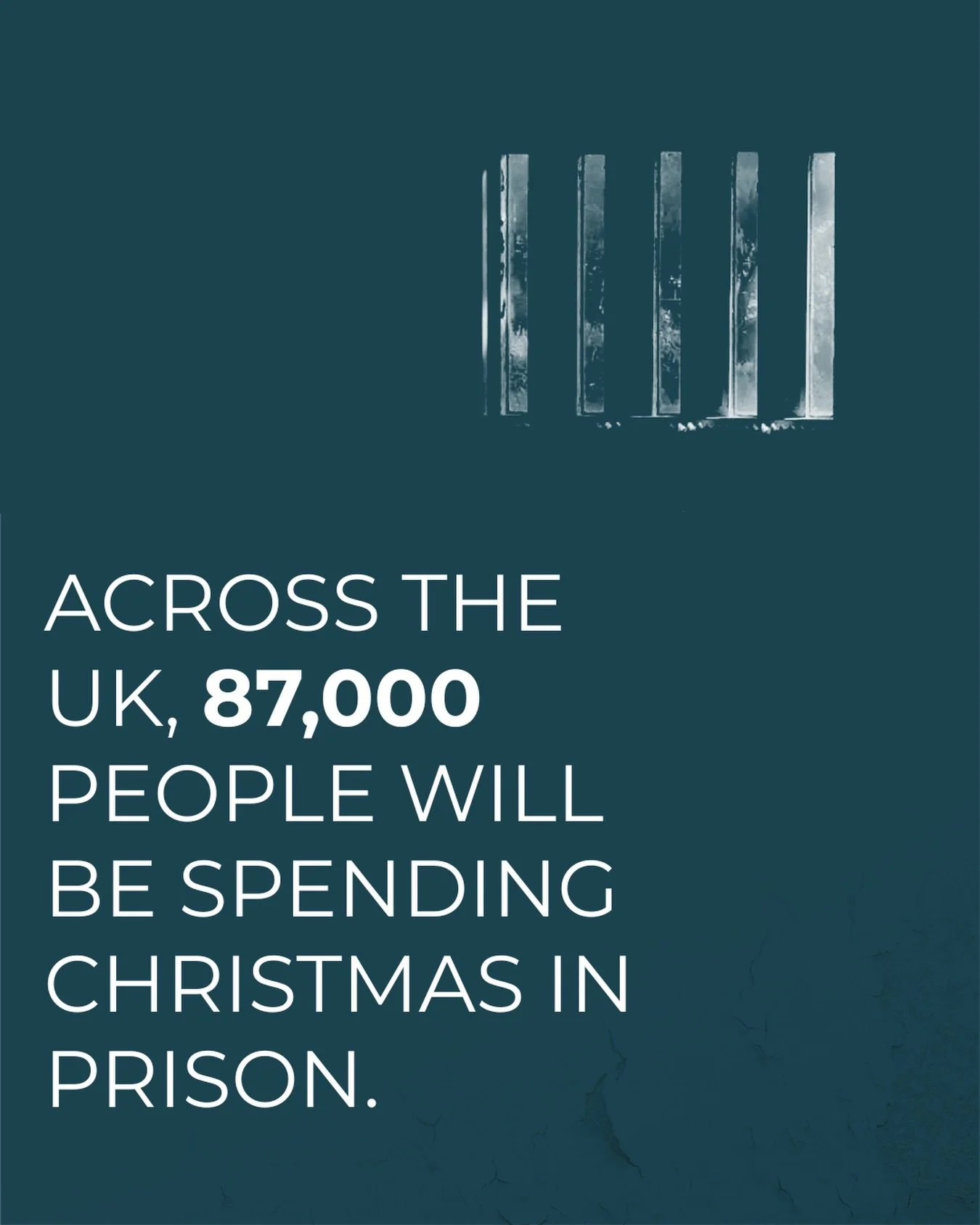 This Christmas there will be roughly 87,000 people in the UK spending the festive period in prison. Our thoughts are with all those are unable to celebrate with their loved ones today due to imprisonment - particularly the estimated 192,912 children 