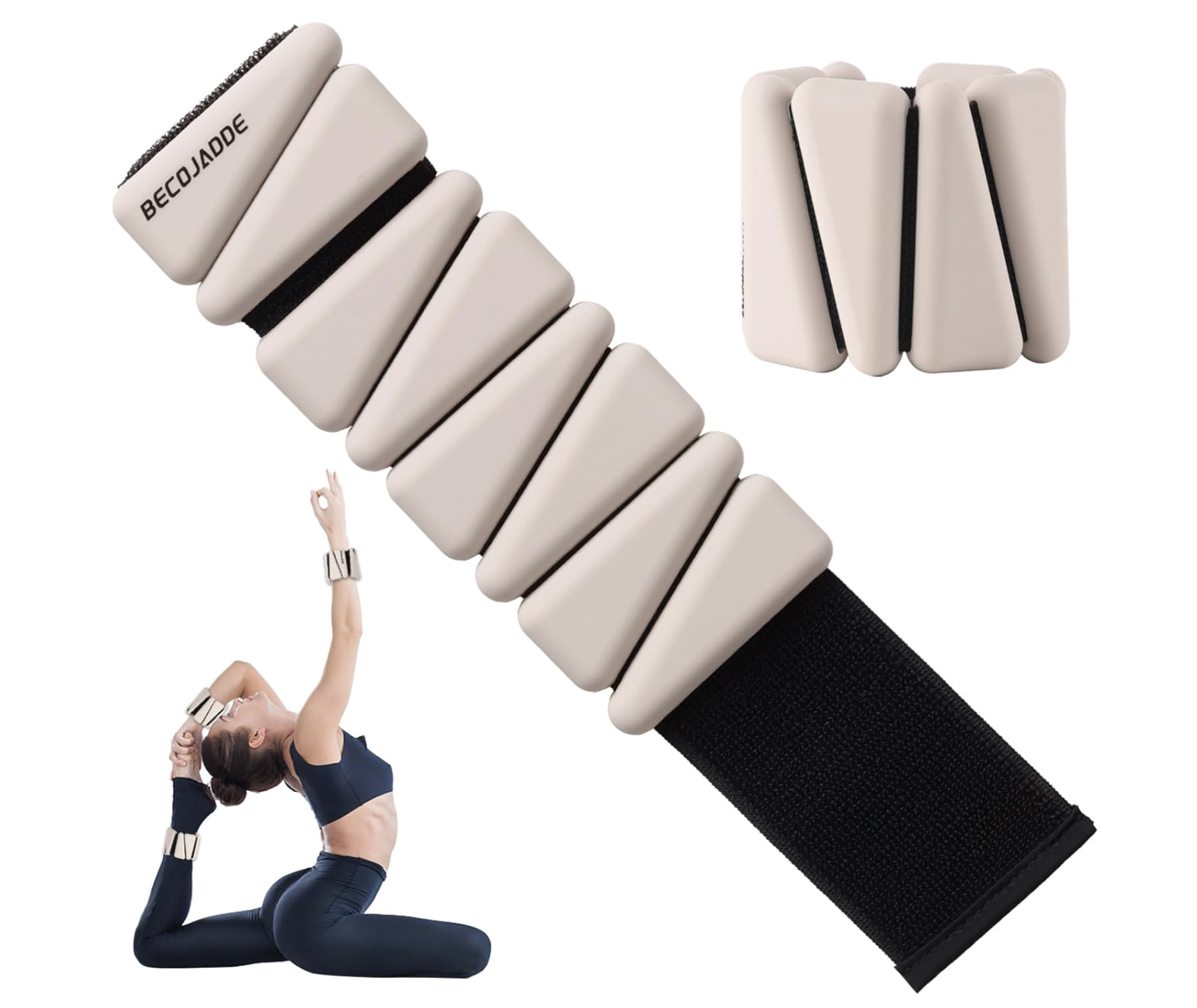 BECOJADDE Ankle Weights Set of 2