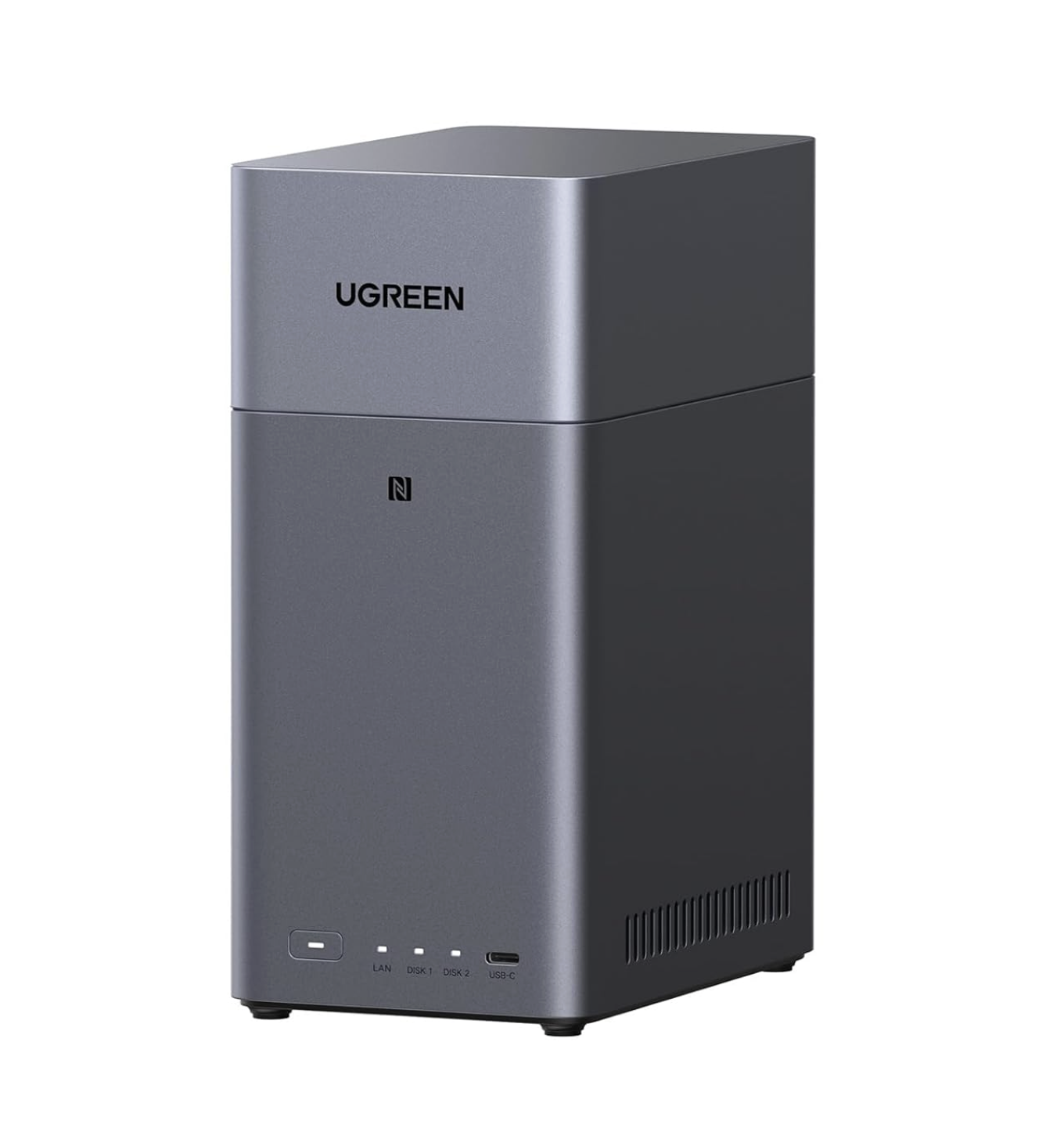 UGREEN NASync DH2300 2-Bay Desktop NAS, Support Capacity 60TB (Diskless), Remote Access, AI Photo Al