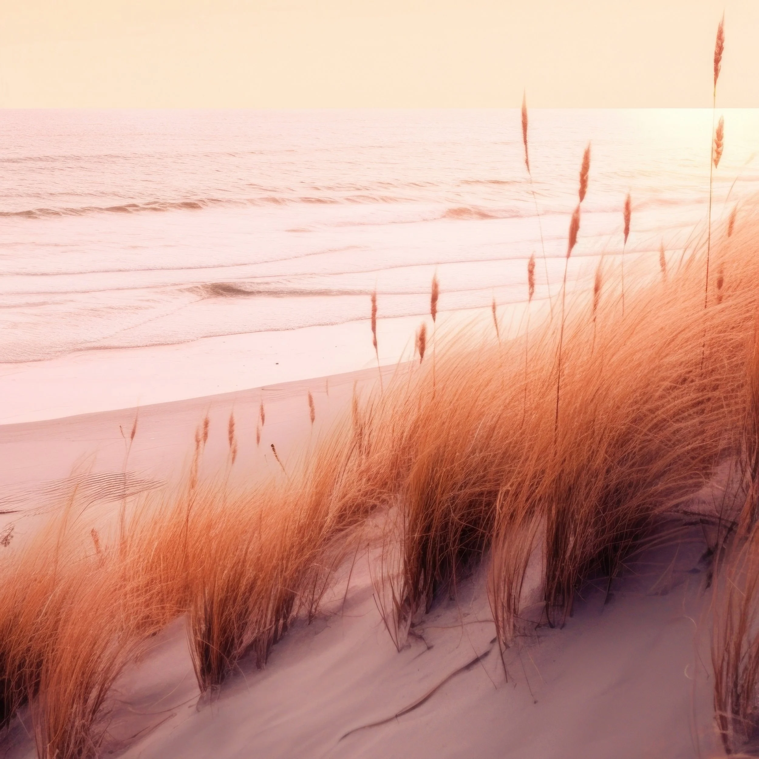 Beach and dunes at sunrise