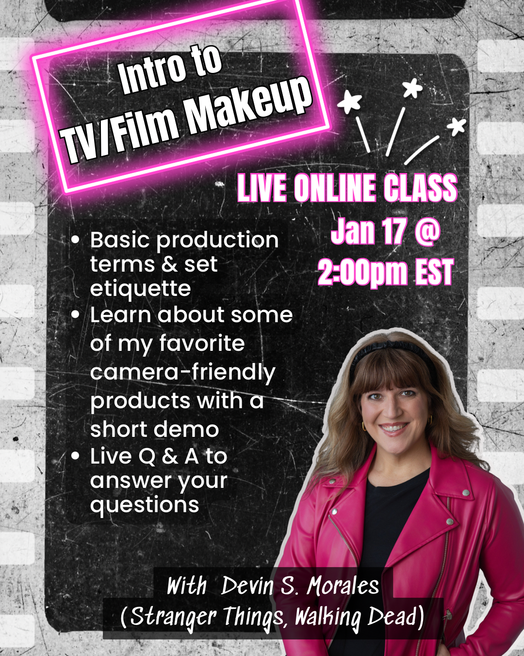 Intro TV/Film Makeup Live Online Class