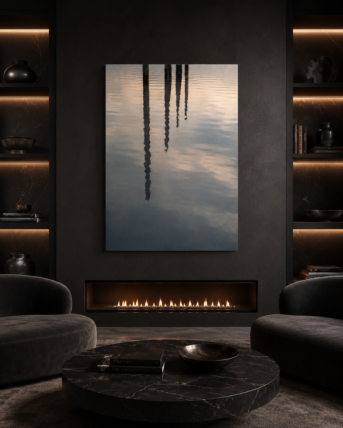 Piling Reflection | Acrylic Soundside Still No. 2