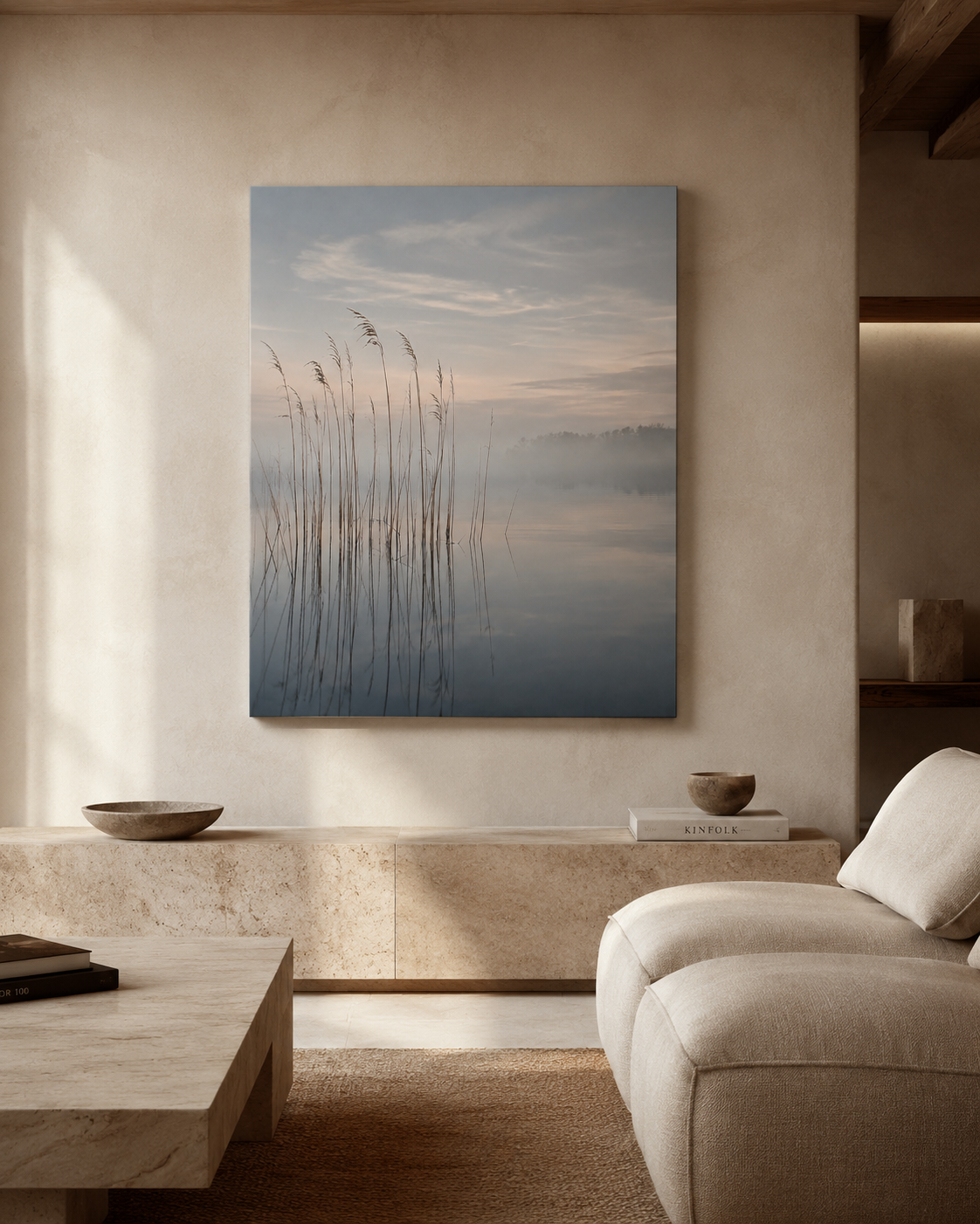 Misted Reeds | Acrylic Soundside Still No. 3