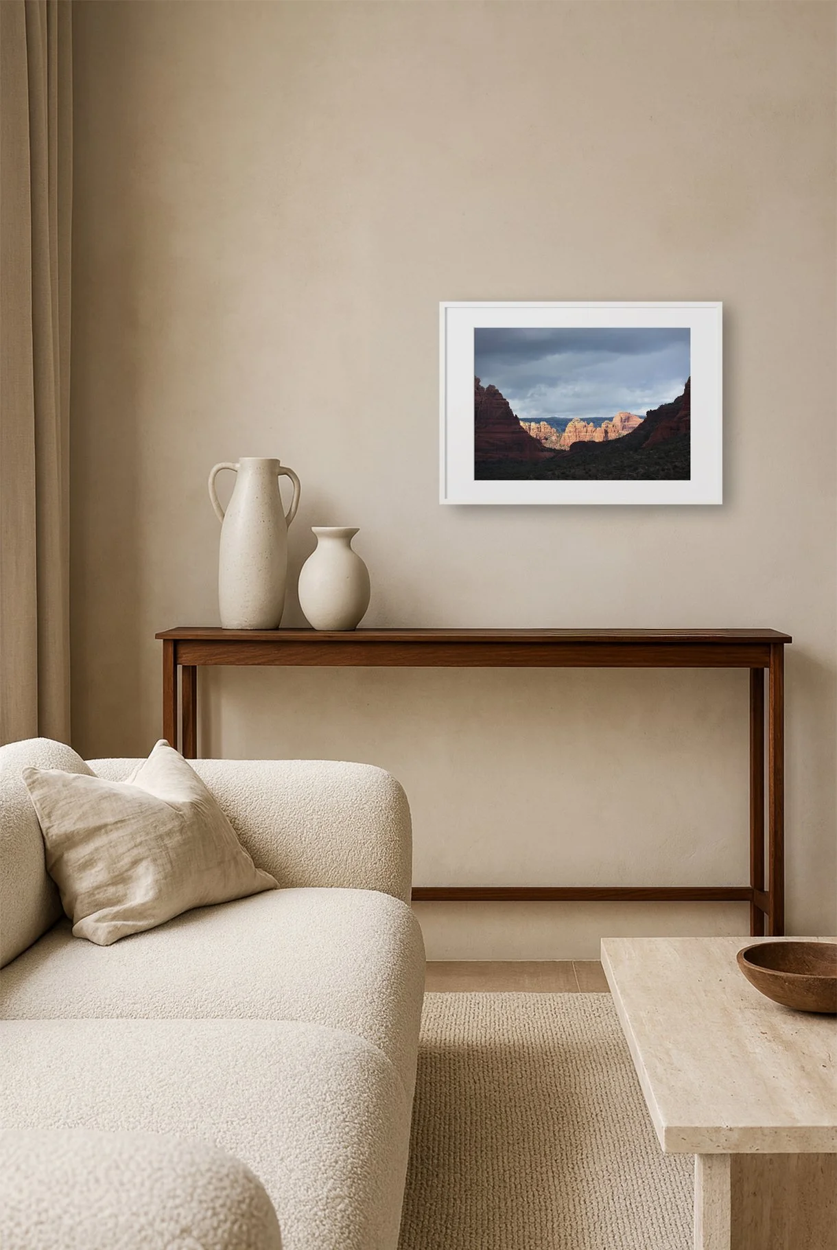 Sedona Grey (18x12) | White-Frame Exclusive Edition