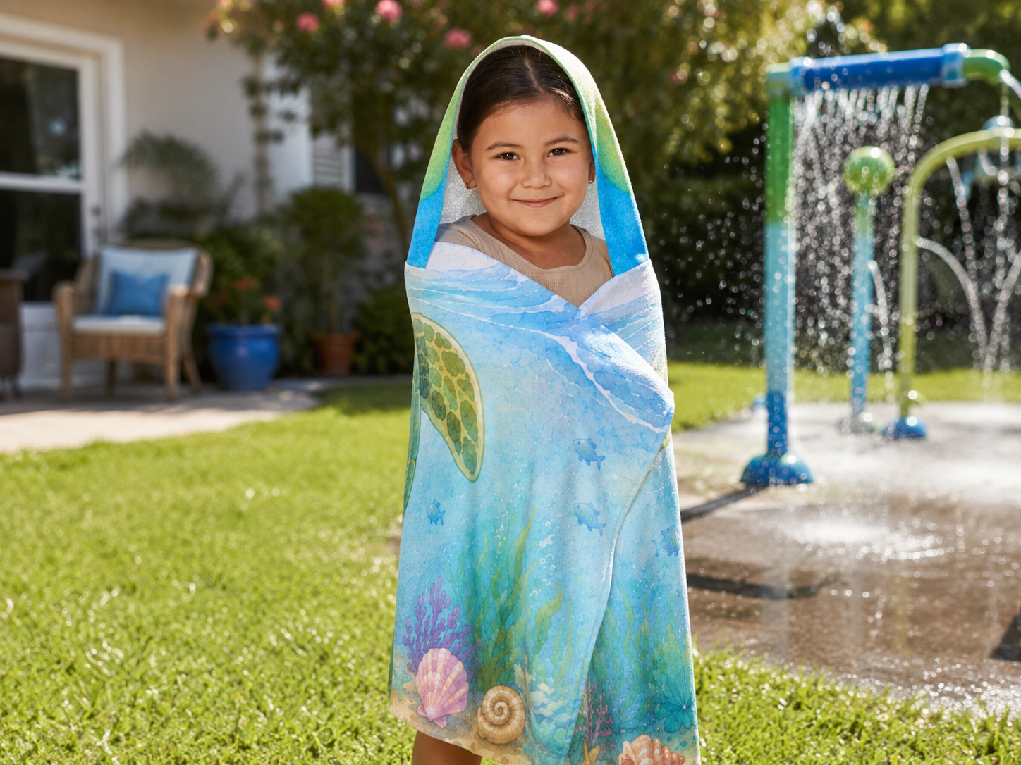 Turtle | Kids Hooded Towel