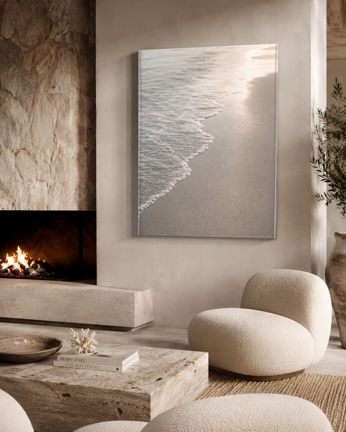 Sunlit Shore | Acrylic Dune & Light No. 1