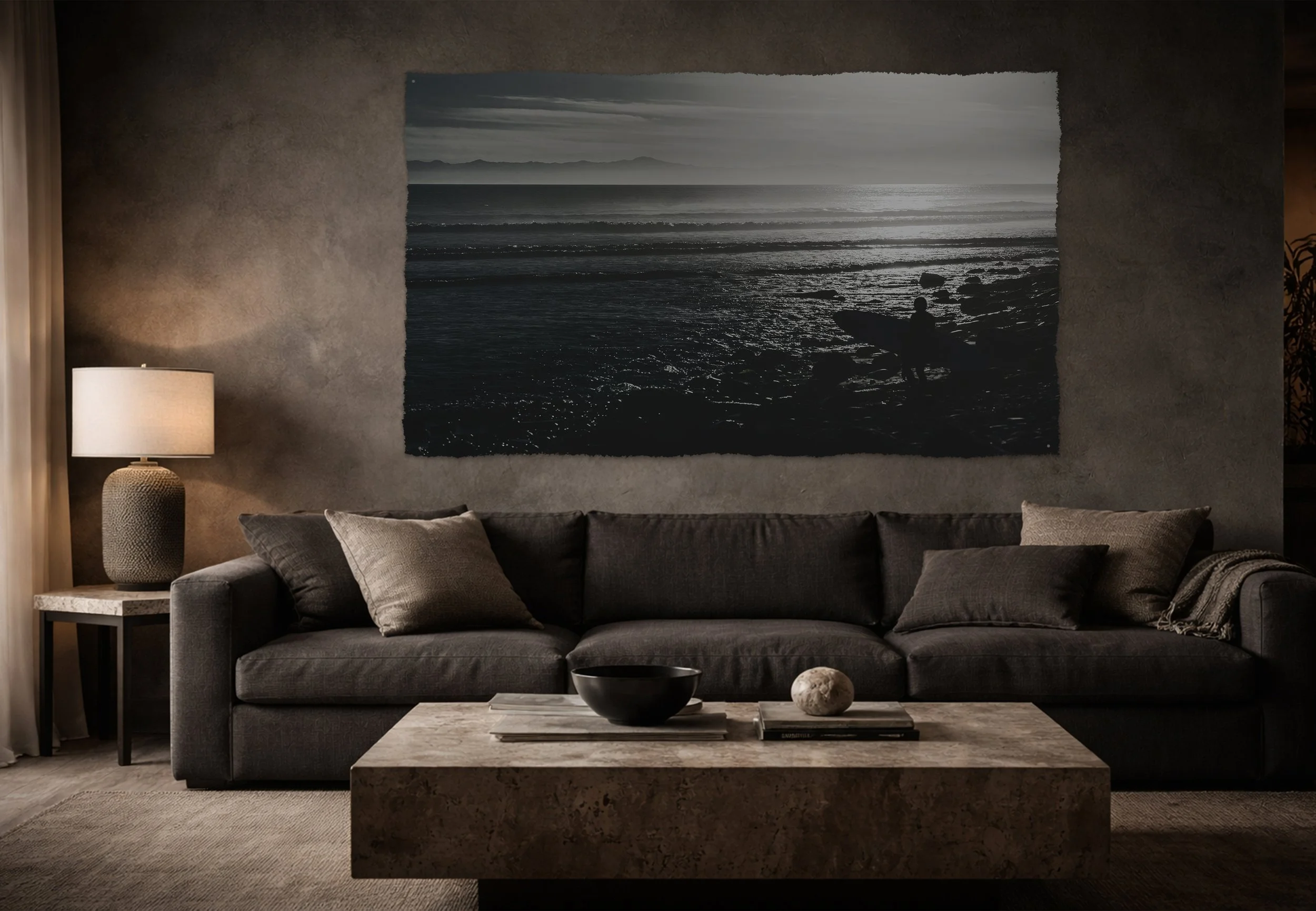 rag-silver-tide-black-white-surfer-art-living-room.jpg