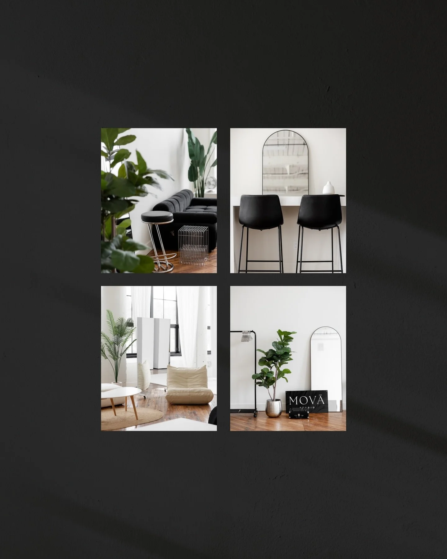 let the space inspire you.

&bull; natural light + large windows 
&bull; floor to ceiling curtains
&bull; industrial + minimal design 
&bull; hair + makeup area
&bull; creative work space 
&bull; cyc wall + rolling backdrops 

book the studio // www.