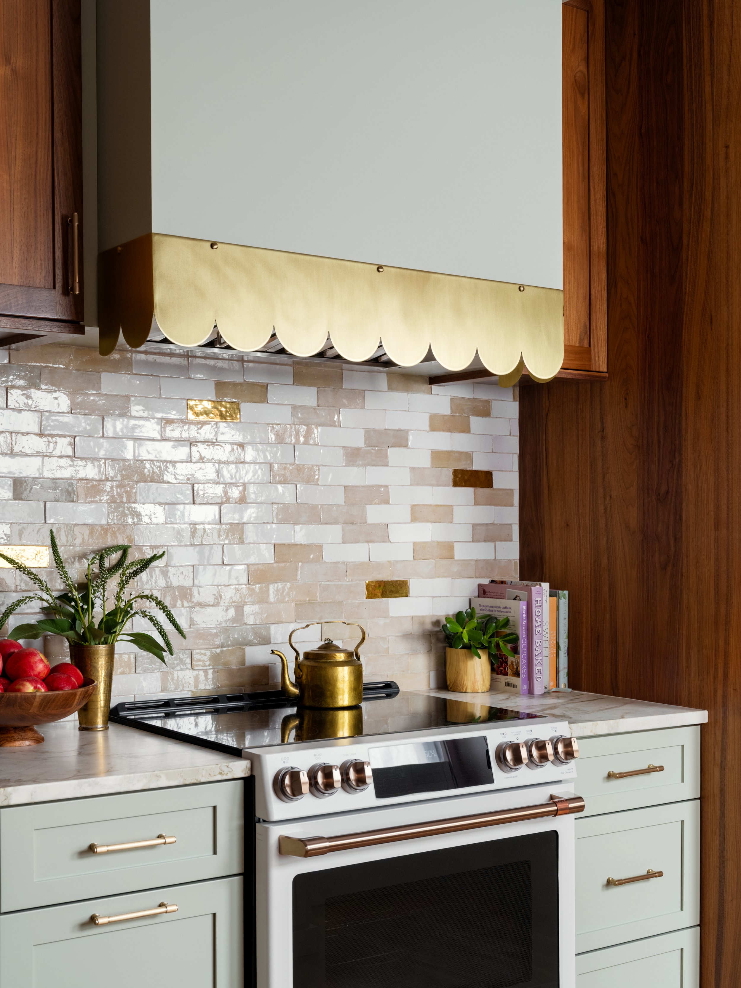 Brookline Pretty in Pink Kitchen