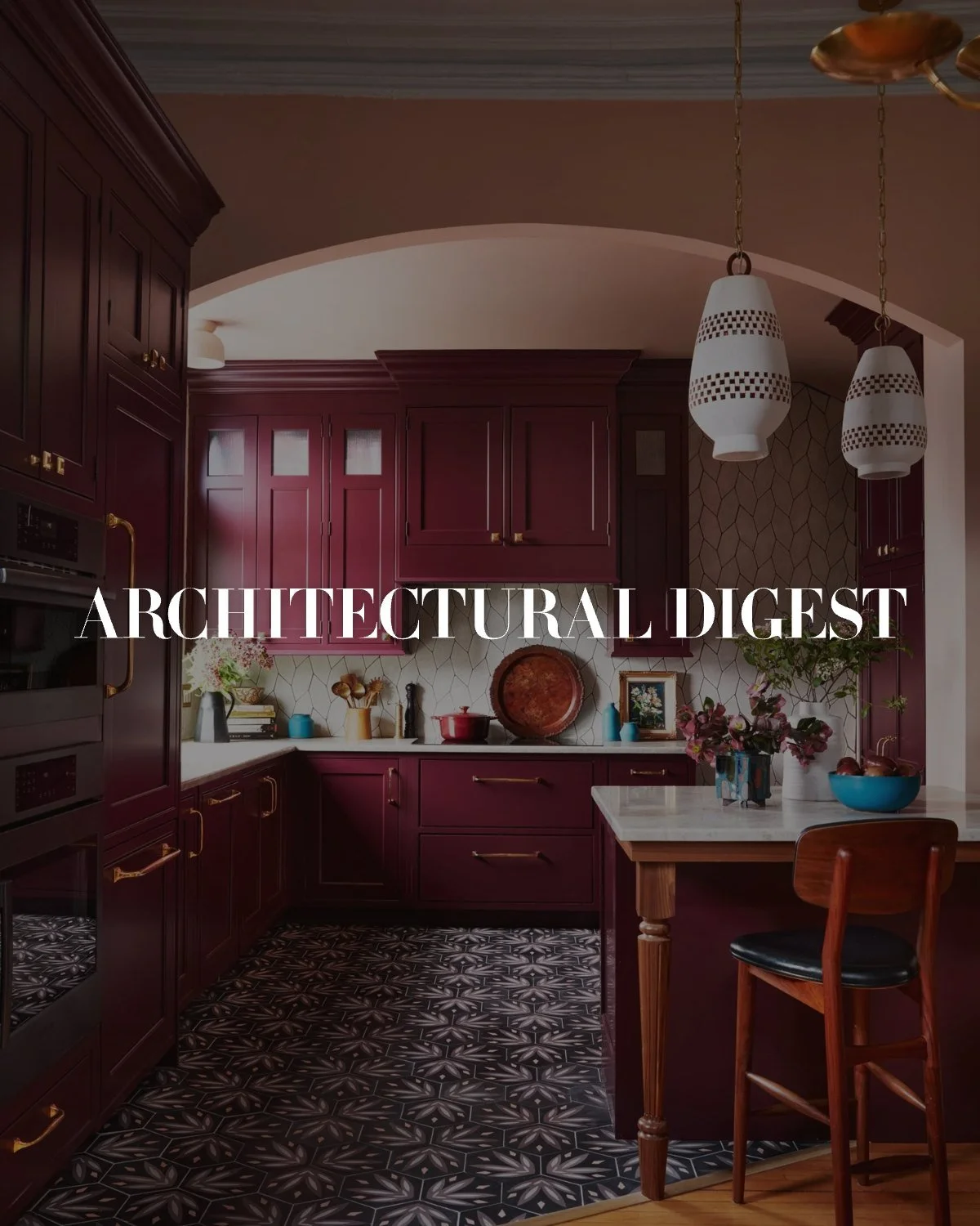 A Casagrande Studio Kitchen Among AD's Favorite Jewel-Toned Kitchens