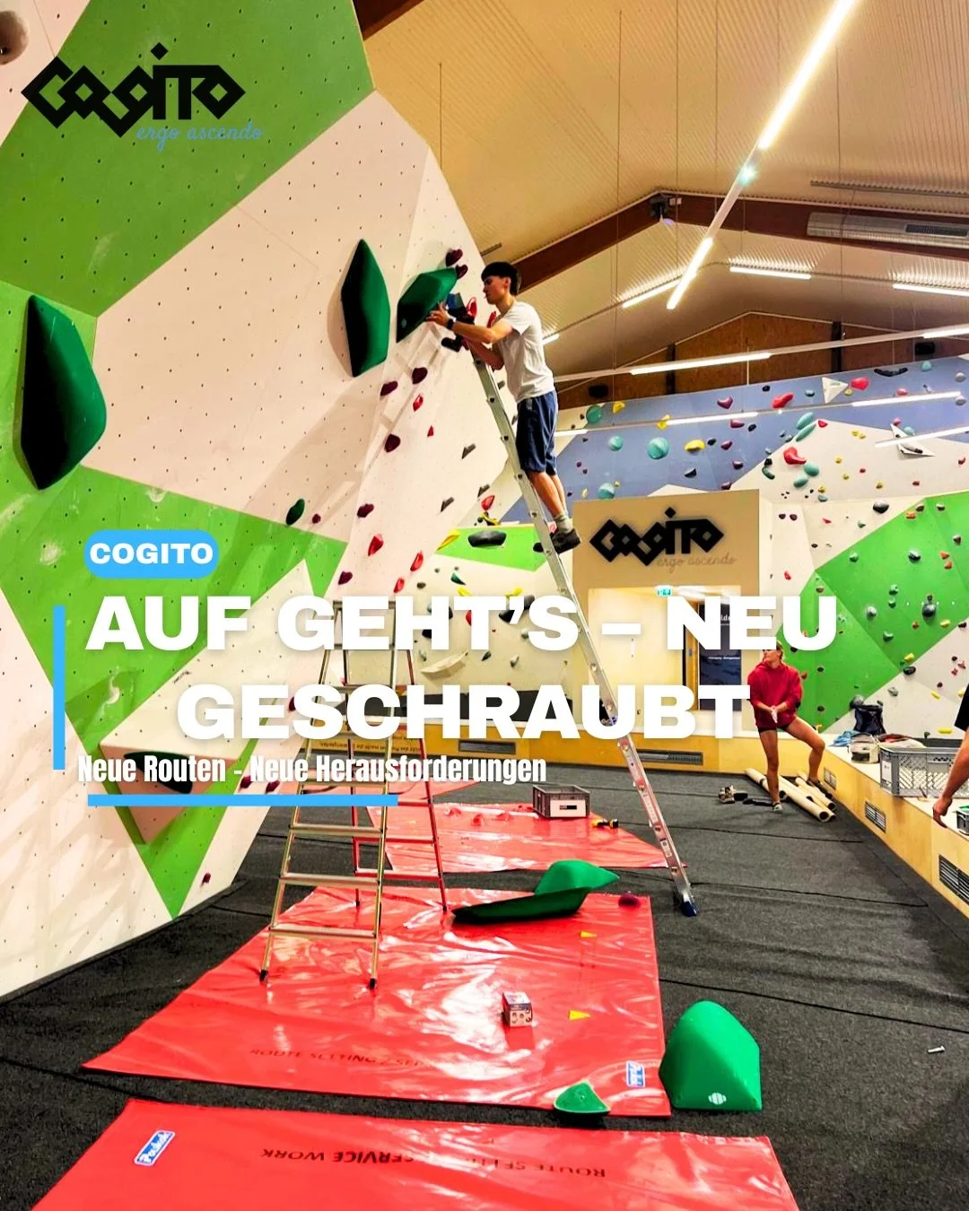 Wir haben wieder neue Routen - jetzt vorbeikommen und ausprobieren.
#bouldern #cogito #coburg #klettern