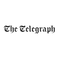 The logo of The Telegraph newspaper in black text on a white background.