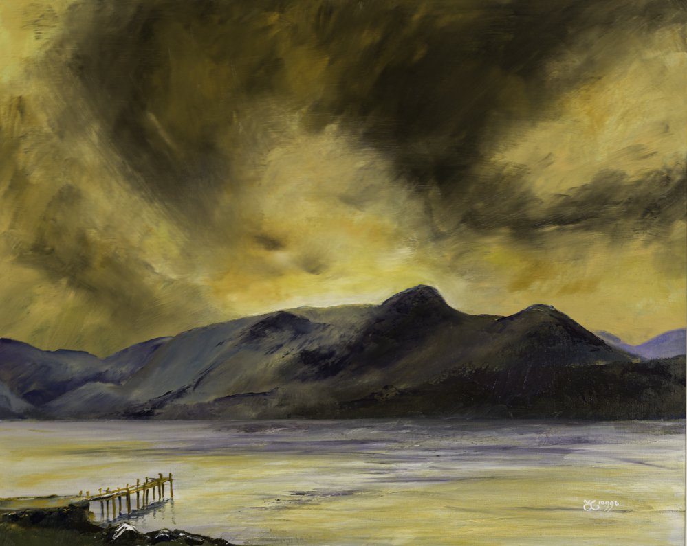  
 Cool Morning, Catbells over Derwent, Lake District   Oil on Canvas 
Image 29" x 23.5" 
£1,500 - SOLD 
 