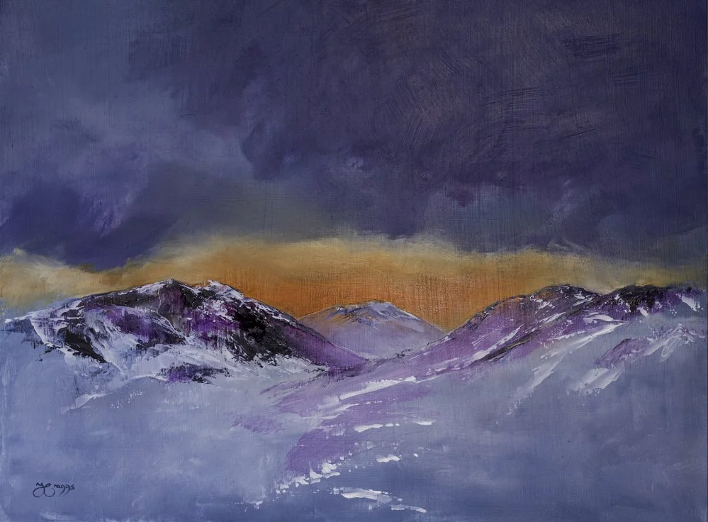  
 Dusting of Snow, Scafell, Lake District   Oil on Board 
Image 25" x 18" 
£850 
 
