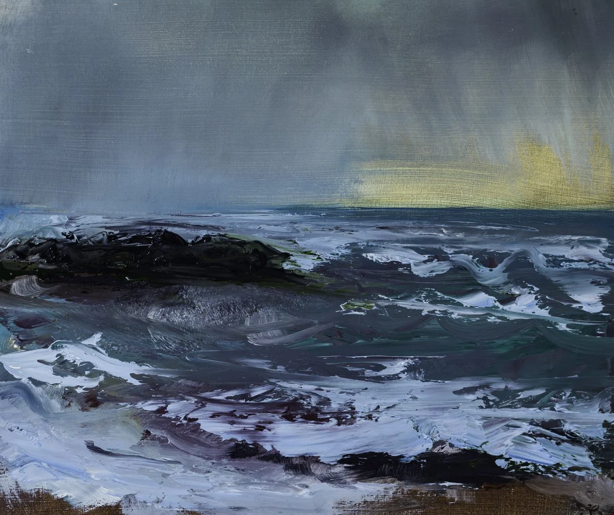  
 Winter Sea   Oil on Board 
Image 9.5" x 11.5"  
£495 
 