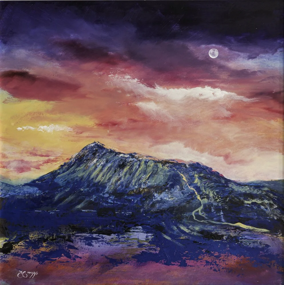  
 Crimson Dawn, Bow Fell, Lake District   Oil on Board 
Image 20" x 20" 
£795 
 