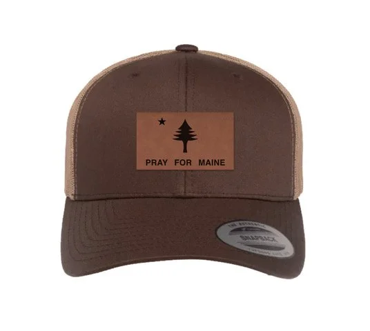 PrayMaine_BrownHat_LeatherPatch.jpeg