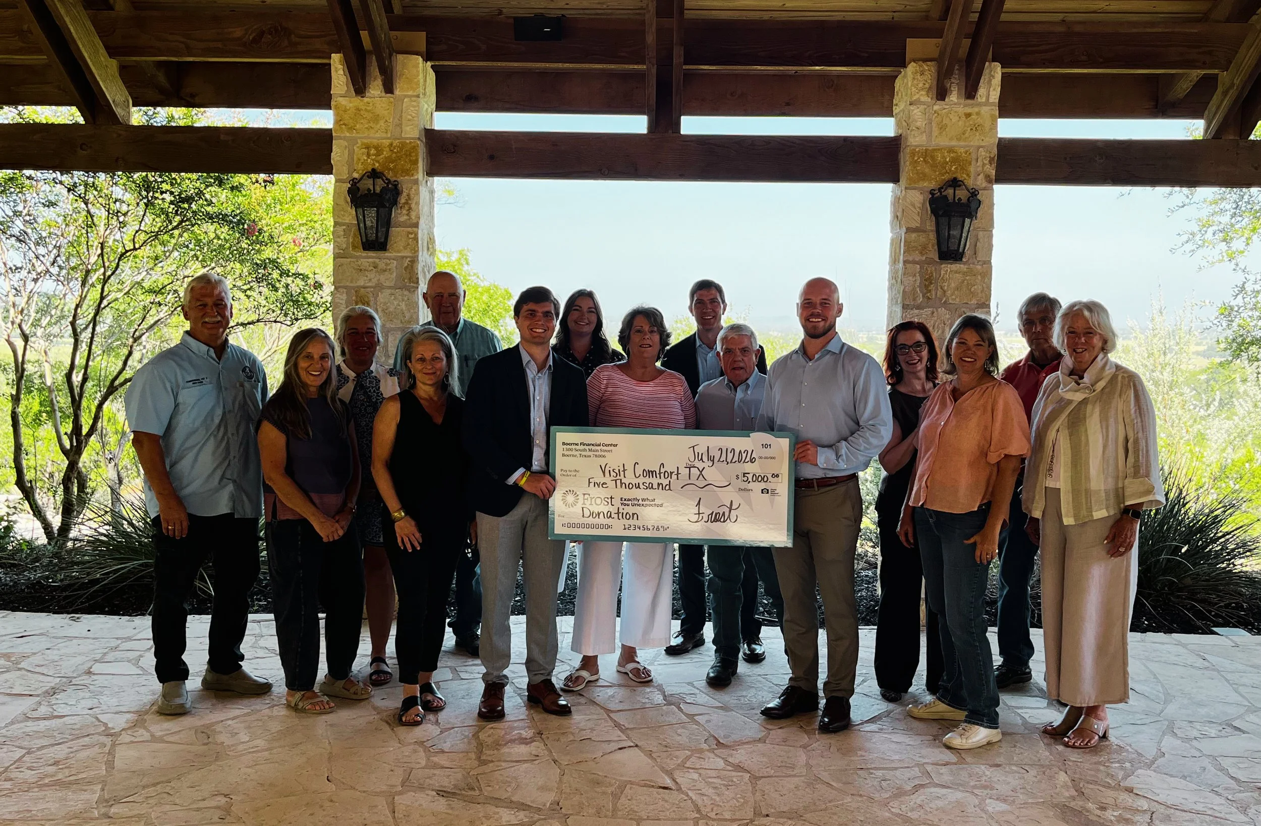 Frost Bank Invests $5,000 in the Future of Tourism in Comfort