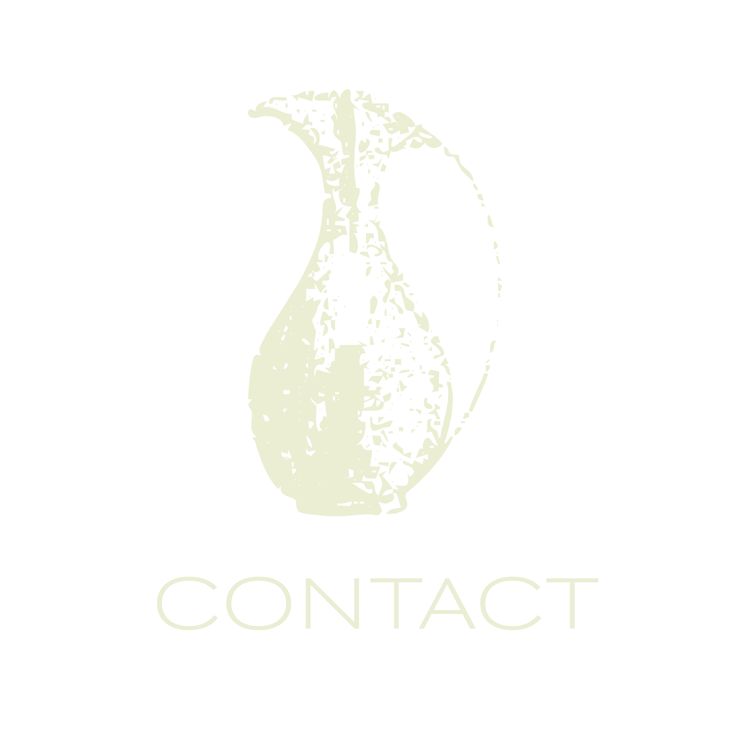 Stylized illustration of a pitcher with the word 'CONTACT' below it.