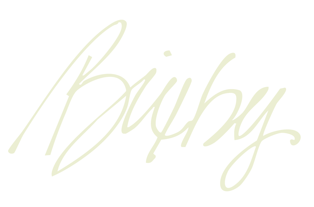 The brand name 'Bixby' written in cursive script.
