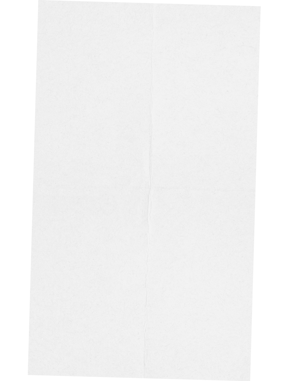 Plain sheet of paper with slight texture and central fold line.