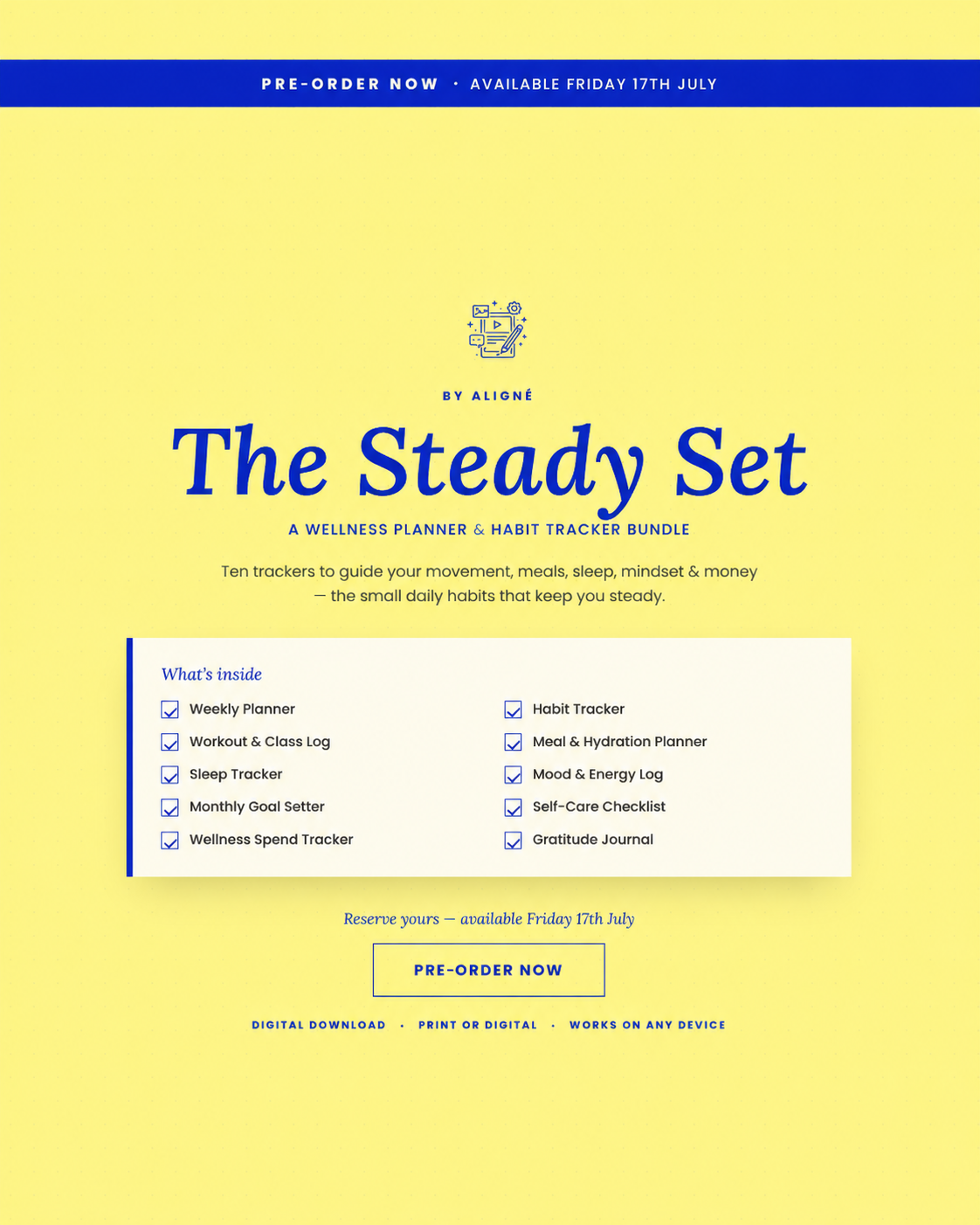 The Steady Set - Blue & Yellow 💙
