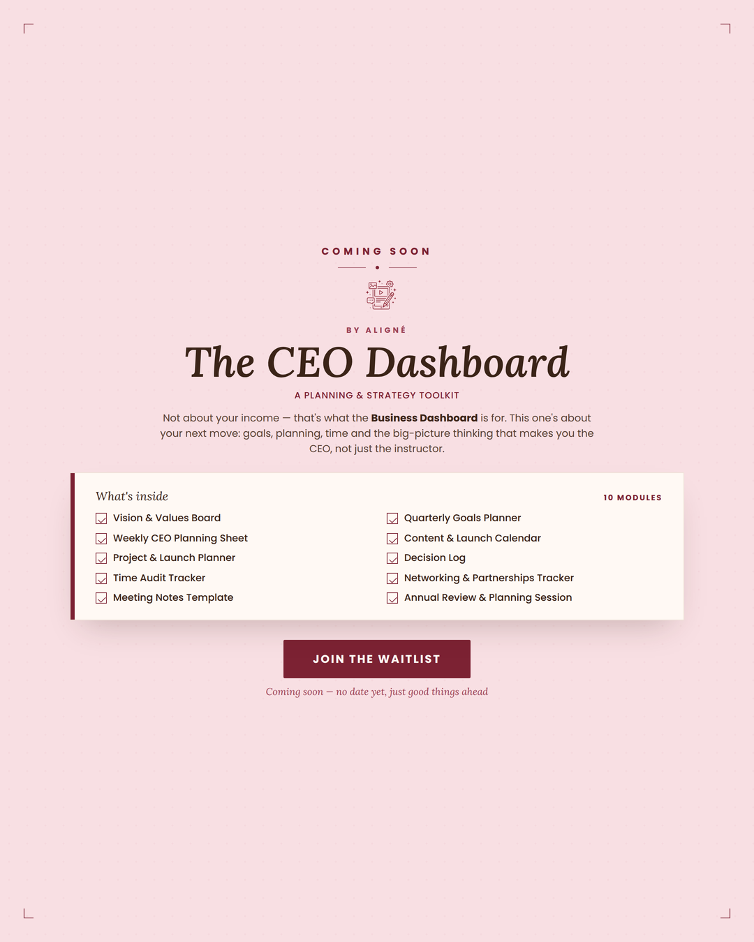 The CEO Dashboard