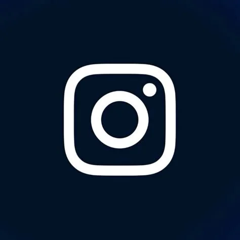 Instagram logo with a dark background